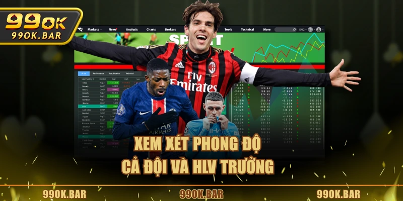Xem xét phong độ cả đội và HLV trưởng